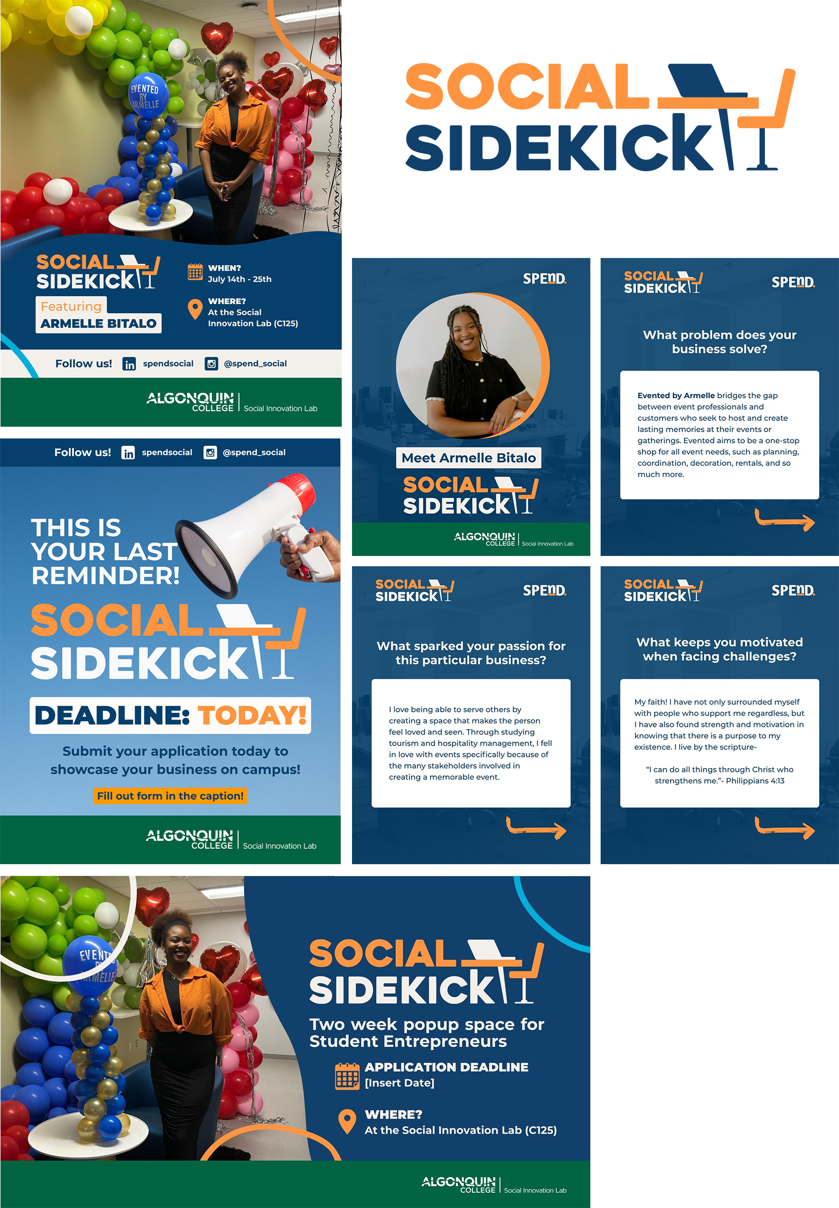 Social Sidekick visuals